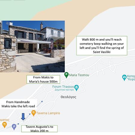 Maria Tsomou Villa Theologos  Buitenkant foto